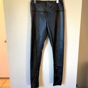 Faux leather leggings